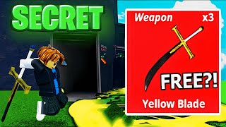 MEME SEA SECRET GIVES Free Yellow Blade Roblox [upl. by Lory]