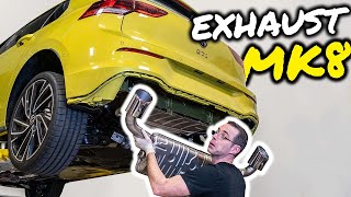 Can the MK8 GTI Sound Good  Clubsport Muffler Install [upl. by Fisk]