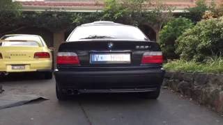 BMW E36 328i Magnaflow Catback Exhaust rev flyby launch [upl. by Ziul]