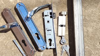 How To Install A Lock On A Metal Gate [upl. by Ahsiket]