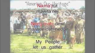 Honor Song of the Mikmaq Singalong [upl. by Avat]