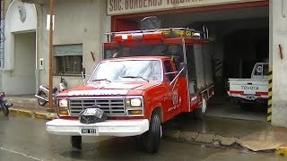 Toque y salida del móvil 3  Bomberos Voluntarios de Rojas [upl. by Noraha]