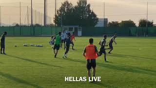 Allenamento questo pomeriggio per lâ€™Hellas Verona di Juric [upl. by Morra]