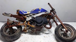 Abandoned Pocket Bike Restoration [upl. by Aifas]