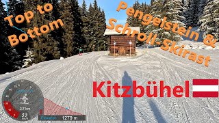 4K Skiing Kitzbühel KitzSki 3SBahn to Pengelstein Top to Bottom Austria GoPro HERO11 [upl. by Rich]