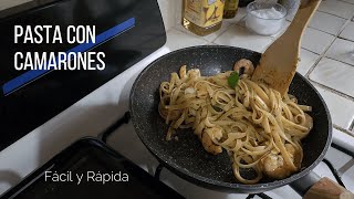 COMO HACER PASTA con CAMARONES [upl. by Nnovahs]