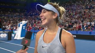 Belinda Bencic oncourt interview RR  Mastercard Hopman Cup 2018 [upl. by Teodora]