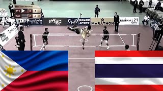 Sepak Takraw  ReLIVE  Philippines VS Thailand  Semi Final Match  REGU A [upl. by Knarf]