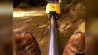 Riding the Mieders Alpine Solo Coaster in Austria [upl. by Nnylarak]