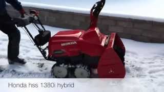 Honda HSS 1380i hybrid snöslunga trackdriven snowblower 12 [upl. by Egerton516]