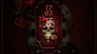 Samsung Galaxy ThemesFestive Skull Animated Lockscreen [upl. by Harelda]