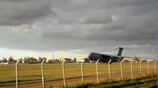 USAF Lockheed C5 Galaxy take off at Tallinn [upl. by Lleon]