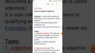 Adjective and Types of Adjectives urdu lecture by Sharifuddin SST G GHS Opal [upl. by Eciral833]