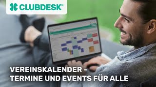 So funktioniert der Terminkalender – Vereinssoftware ClubDesk [upl. by Comras819]