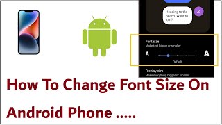 How To Change Font Size On Android [upl. by Eilsil]