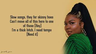 Lizzo Missy Elliott  Tempo Lyrics [upl. by Jelks364]