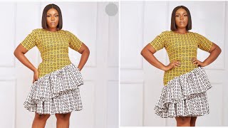 How to cut and sew a Double Ruffle dress [upl. by Riatsila]