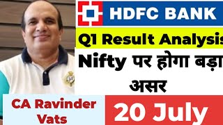 HDFC BANK Q1 2025 result analysis by CA Ravinder Vats [upl. by Pogue]