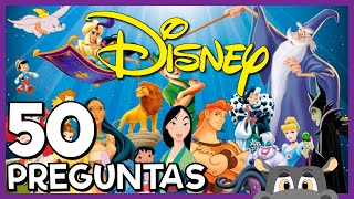 DISNEY Desafio de 50 PREGUNTAS 😲 ¿Cuánto Sabes [upl. by Adnolat]