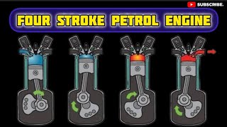 Four Stroke Petrol Engine  4 Stroke Engine automobile 4stroke [upl. by Chantalle]