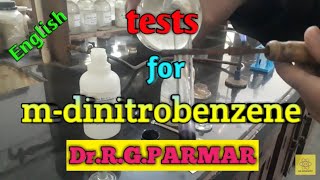 Tests for mdinitrobenzene English [upl. by Bachman993]