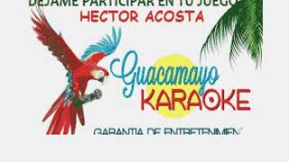 DEJAME PARTICIPAR EN TU JUEGO  HECTOR ACOSTA  CON LOS TOROS BAND  KARAOKE [upl. by Arabele176]