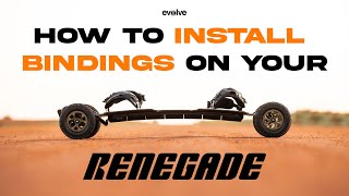 HOW TO INSTALL RENEGADE BINDINGS  EVOLVE [upl. by Anoel307]