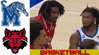 ARKANSAS ST vs 16 MEMPHIS Basketball Game Full Highlights 2024 [upl. by Nutter]