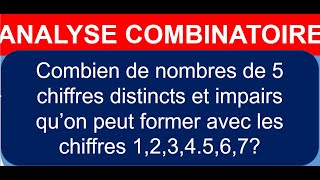 Analyse combinatoire et méthode des tiroirs ou des cases [upl. by Ayanad]