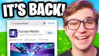 Fortnite Mobile is Returning to iOS CONFIRMED [upl. by Sahpec]