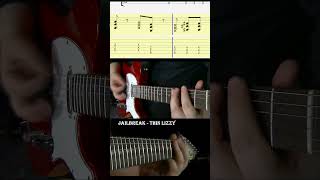 Guitar Tab Jailbreak by Thin Lizzy guitarriffs guitar zztop guitartabs music [upl. by Iyre]