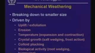 Lecture  13 Weathering [upl. by Lleneg]