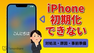 【この動画一本で分かる】iPhoneが初期化できない時の対処法！原因と事前準備も解説 [upl. by Daveta902]