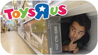 Hide and Seek inside Toys R Us ALMOST KICKED OUT [upl. by Leahcam]