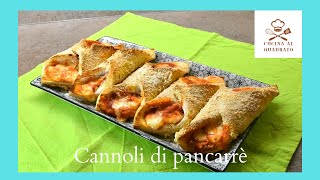 Cannoli di pancarrè  idea salvacena velocissima [upl. by Seuqcaj634]