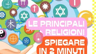 Le principali religioni del mondo spiegate in 2 minuti [upl. by Granny]