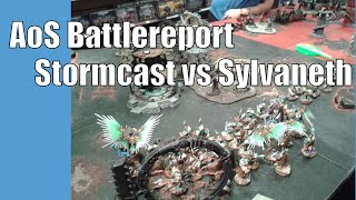 AoS Battlereport Stormcast vs Sylvaneth 2000pts [upl. by Lodge]