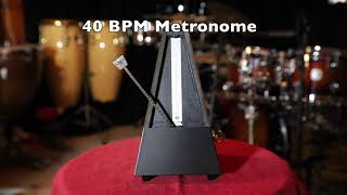 REAL Metronome  40 bpm  Wittner Model No 806m [upl. by Rezzani781]