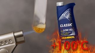 Mannol Classic 10W40 Jak czysty jest olej silnikowy Test powyżej 100°C [upl. by Nueormahc]