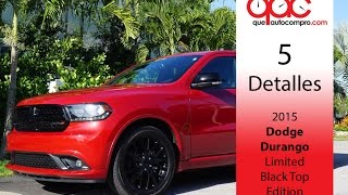 2015 Dodge Durango Limited Black Top RWD [upl. by Teodoor]