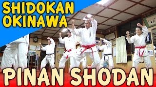 PINAN SHODAN  OKINAWA SHIDOKAN shorin ryu [upl. by Kared512]