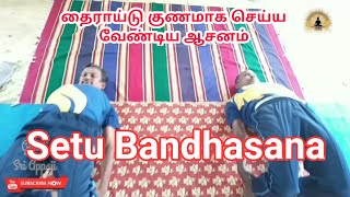 Setu Bandhasana  Yoga  Tamil  KNYDM [upl. by Notwal]