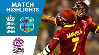 Brathwaite Hits 4 Sixes To Win  England vs West Indies  ICC Mens WT20 FINAL  Highlights [upl. by Thorner]