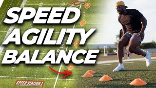 SPEED and AGILITY Training For Athletes  Full Workout [upl. by Alled213]