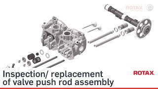 Inspectionreplacement of valve push rod assy  Rotax Aircraft TECH TIPS 3 [upl. by Ramyaj]