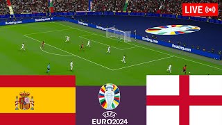 Spain vs England LIVE Final Euro Cup 2024 Germany Full Match  Simulation Video Games [upl. by Kliman]