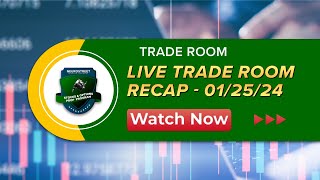 Stocks Trade Room Recap  Week of Jan25  Analyzing Our Winning Trades [upl. by Delmar]