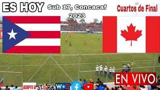 Puerto Rico vs Canadá en vivo donde ver a que hora juega Puerto Rico vs Canadá Sub 17 [upl. by Lili]