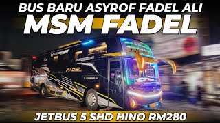 MOMENT EPIC 🔥 NGOYOD BUS BARU MSM ASYROF quotPANGERANquot JETBUS 5 SHD HINO RM280 ‼️‼️ [upl. by Eceinaj118]