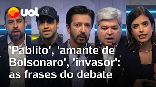 Amante de Bolsonaro Pablito invasor Veja principais frases do 4º debate para eleições em SP [upl. by Corell941]